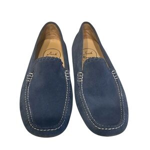 Jack Rogers Men's Blue Suede Loafer Slip on Shoe - Size 7